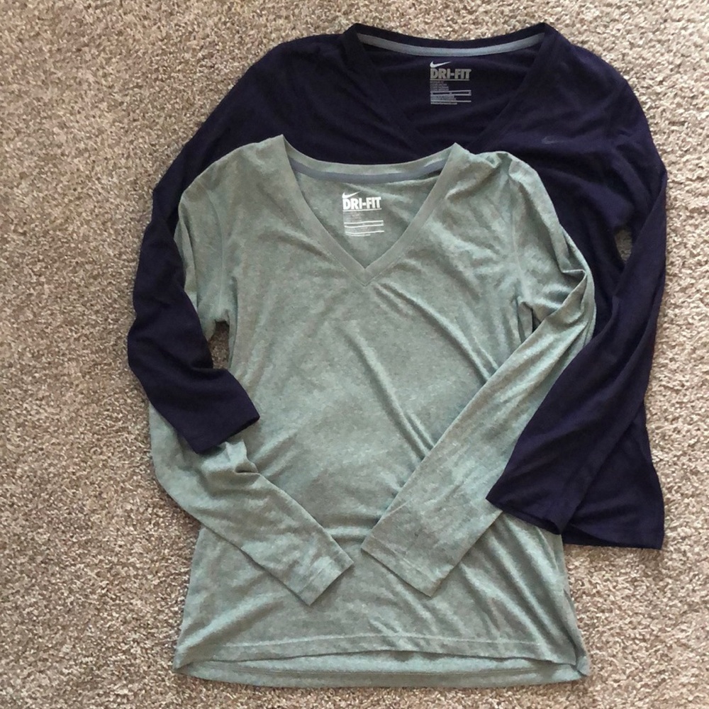 Nike Long Sleeve Dry Fit shirts